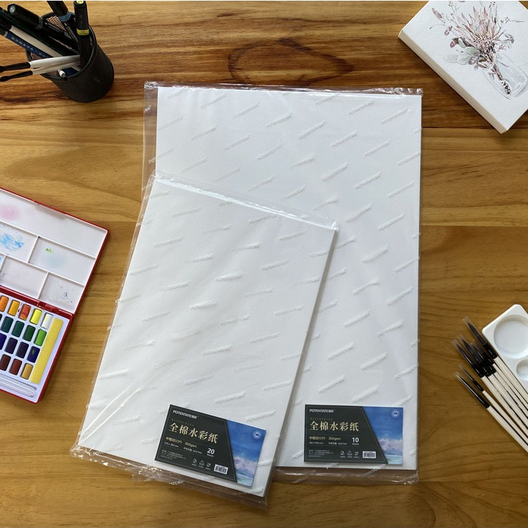 

Potentate Cotton Watercolor Paper 27 x 39 cm Kertas Cat Air