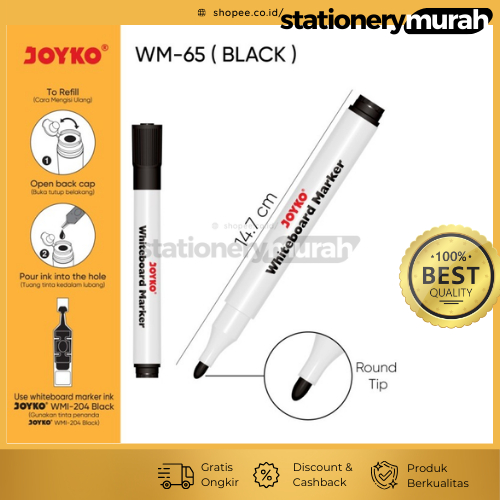 

PROMO! Spidol Hitam Papan Tulis Whiteboard JOYKO marker