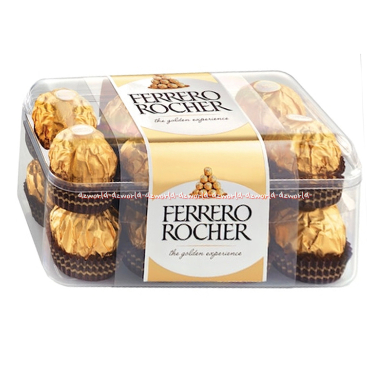 

Ferrero Rocher 16pcs Chocolate Gold Coklat Bulat Emas Ferero Rocer isi 16 pcs Fererro Cokelat Kemasan Kotak Exclusive