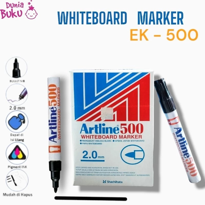 

Spidol Whiteboard Marker - Artline 500