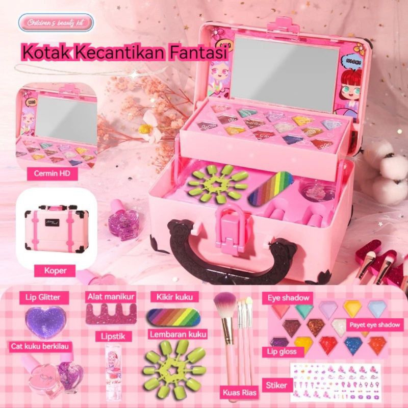 Mainan Kotak Set Makeup Treasure Anak Perempuan