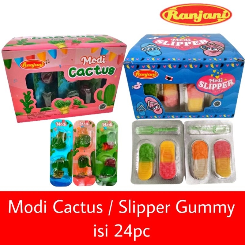 

Ranjani Modi Cactus slipper permen jeli kaktus sandal isi 24pc