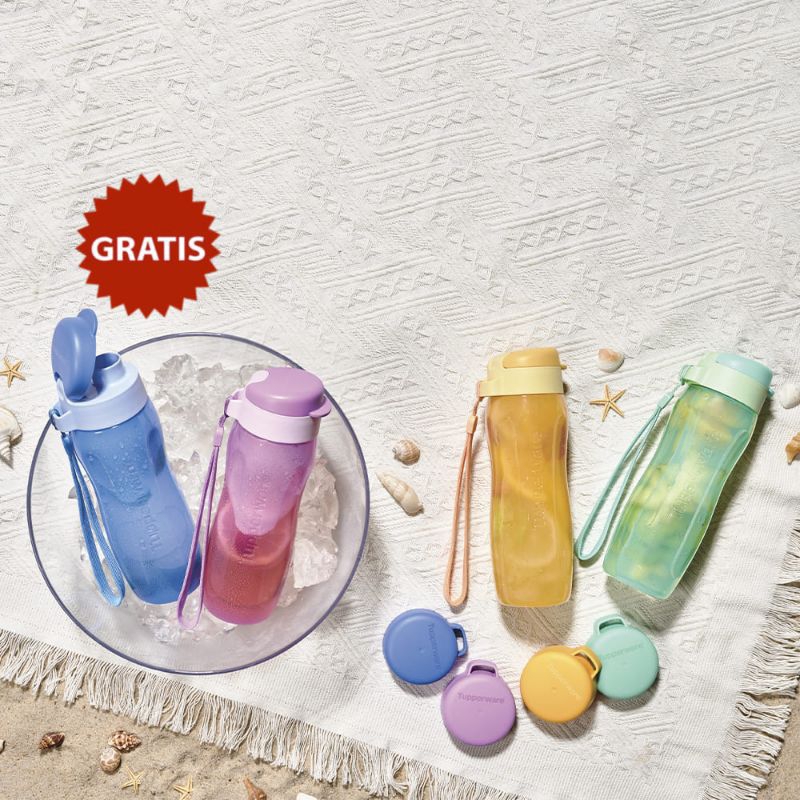 Ecer / set Eco bottle fashion 500ml botol minum Tupperware