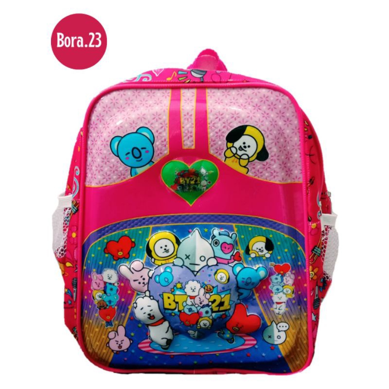 TAS PAUD BERLAMPU KARAKTER 3D RANSEL ANAK SEKOLAH PEREMPUAN