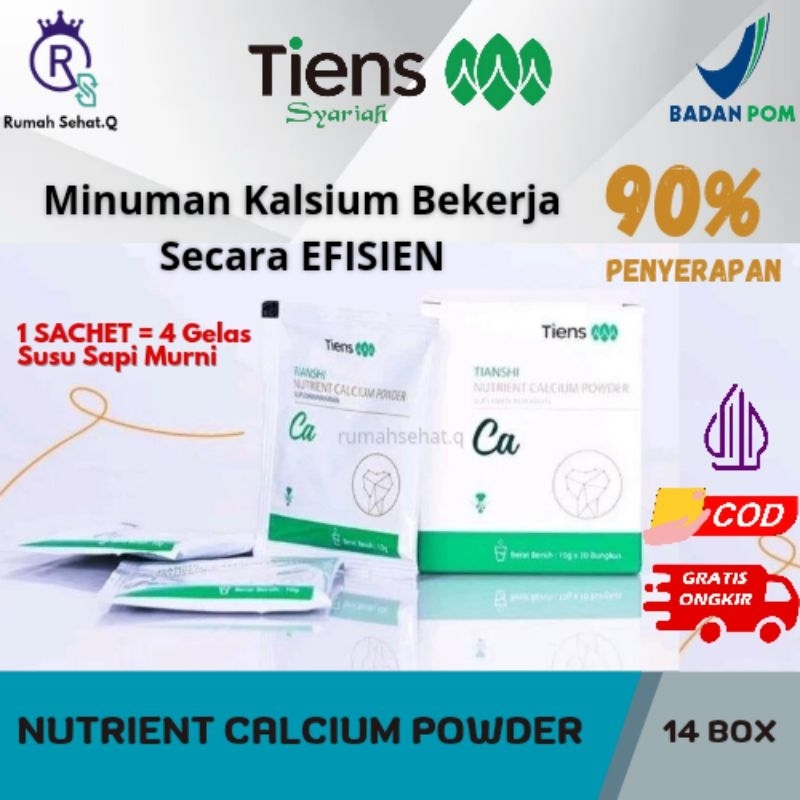 

[SEGEL 14 BOX UTUH] NUTRIENT CALCIUM POWDER - Susu Tinggi Kalsium Untuk Kesehatan Tulang & Sendi - Susu Nutrisi Tinggi Badan - Cocok Untuk Anak/Dewasa Stunting - Cocok Untuk Lansia Penderita Osteoporosis/Pengapuran - Penyembuhan Patah Tulang - Penggemuk