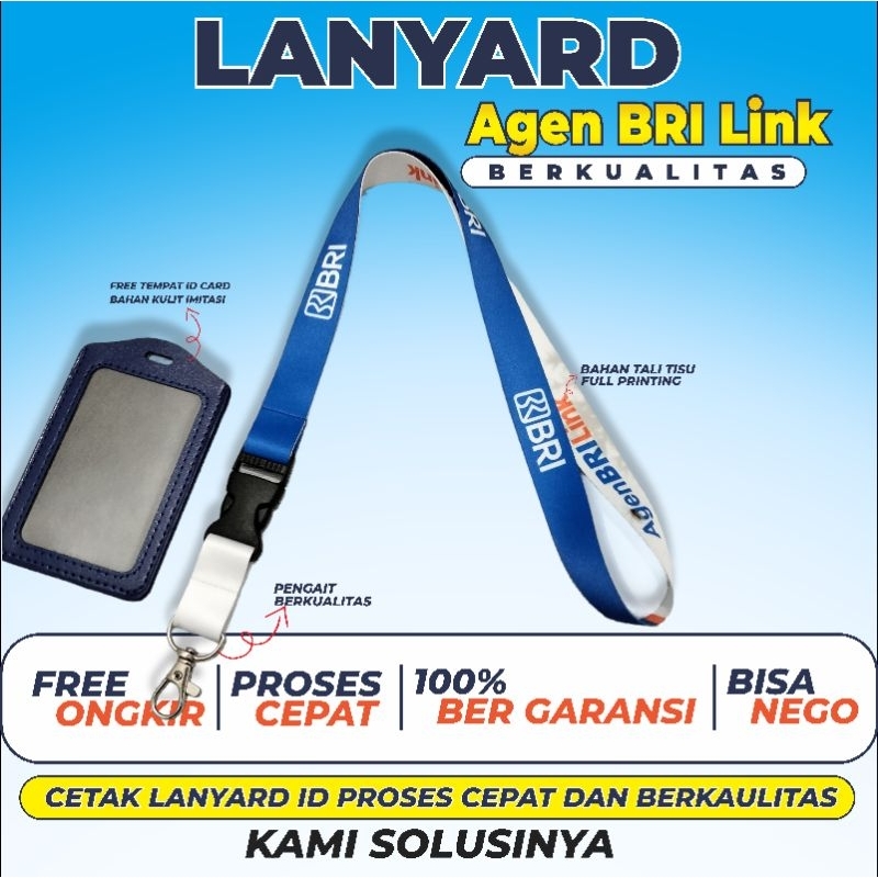 

Tali Lanyard Agen BRILink Full Printing