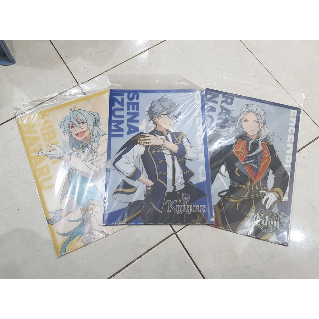 Ensemble Stars A4 Clear File Izumi Sena Nagisa Ran Wataru Hibiki Penyimpan Kertas Folder