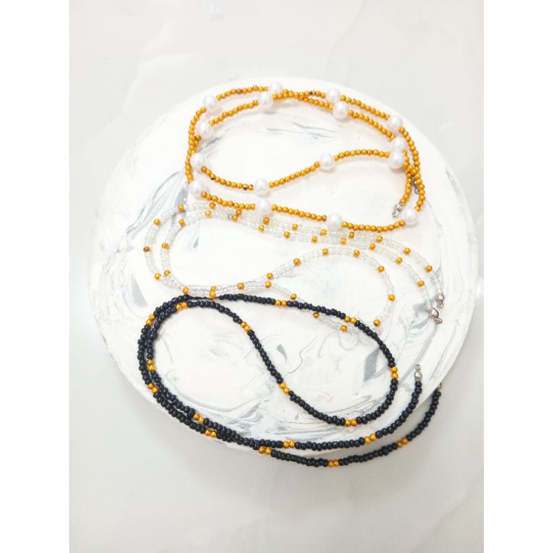 Strap Mask For Girl - strap masker korea-tali masker rantai akrilik-strap glasses