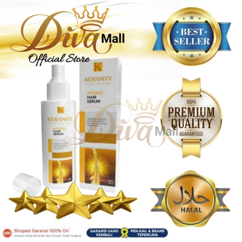 KERANITY ASLI ORIGINAL KERANITY HAIR SERUM VITAMIN RAMBUT PENUMBUH RAMBUT ANTI KEBOTAKAN