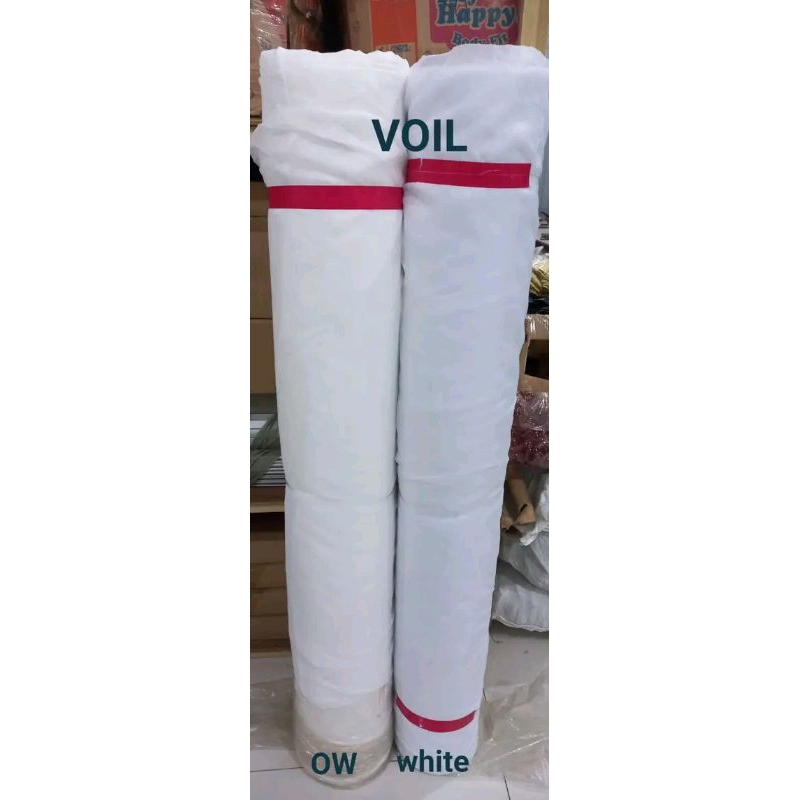 KAIN VITRASE Voil Dalaman GORDEN PUTIH POLOS PERMETER