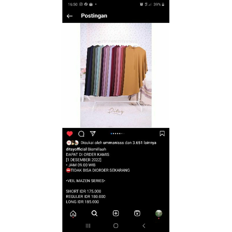 veil mazen ditsy reguler dan Haala mood indigo