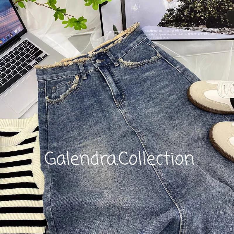 ROK JEANS JENNIE RAWIS/ROK JEANS BELAH DEPAN