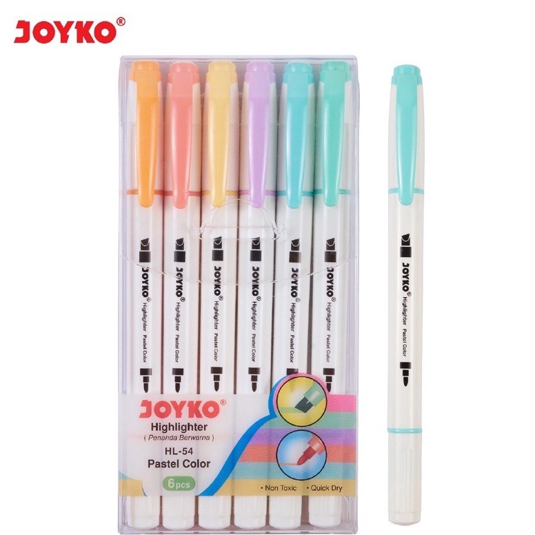 

Ready Highlighter Penanda Joyko HL54 1 Set 6 Pcs 6 Warna S95