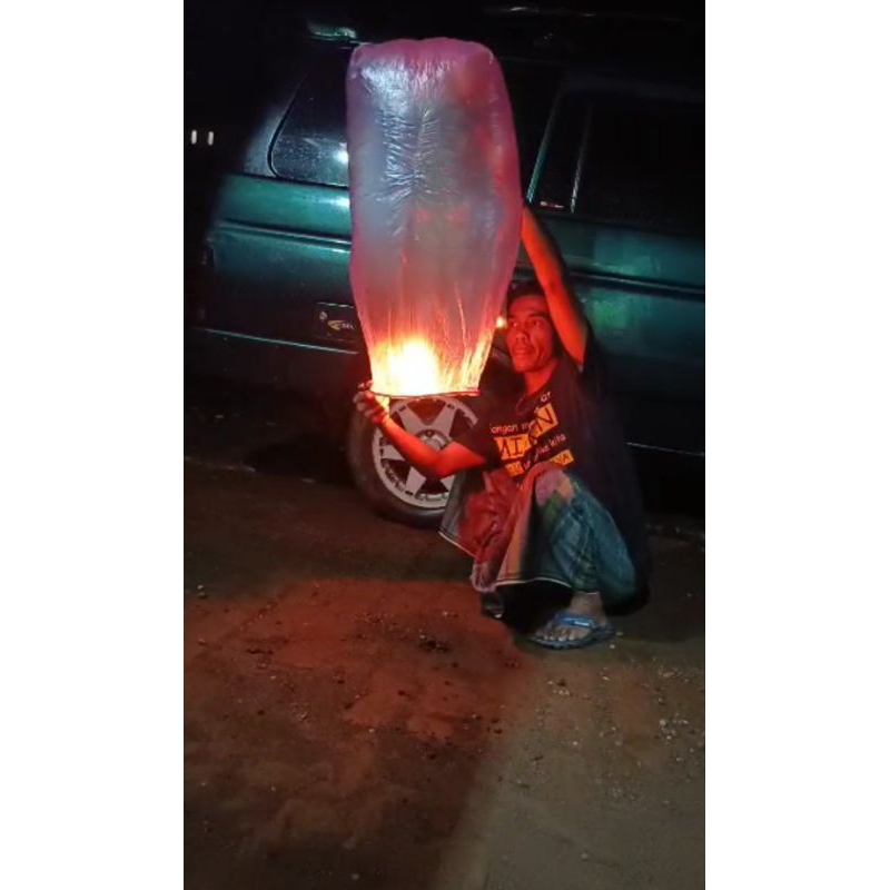 MAINAN TRADISIONAL LAMPION TERBANG / LAMPION TERBANG MINI