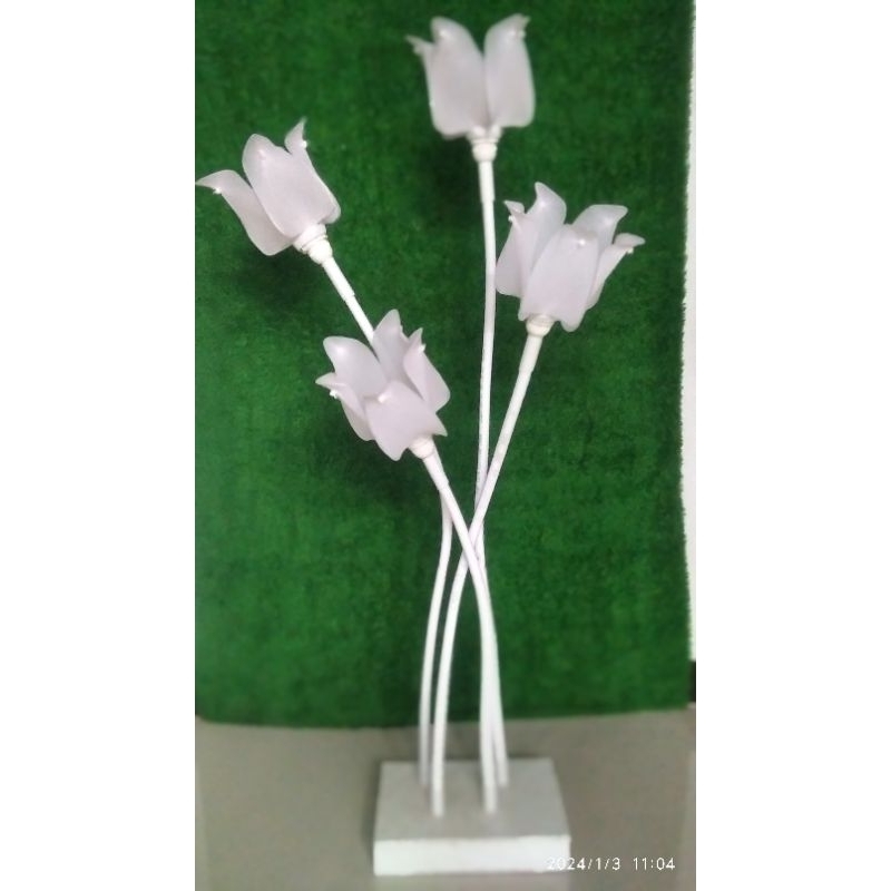 set standing lampu  pipa elastis Variasi tulip