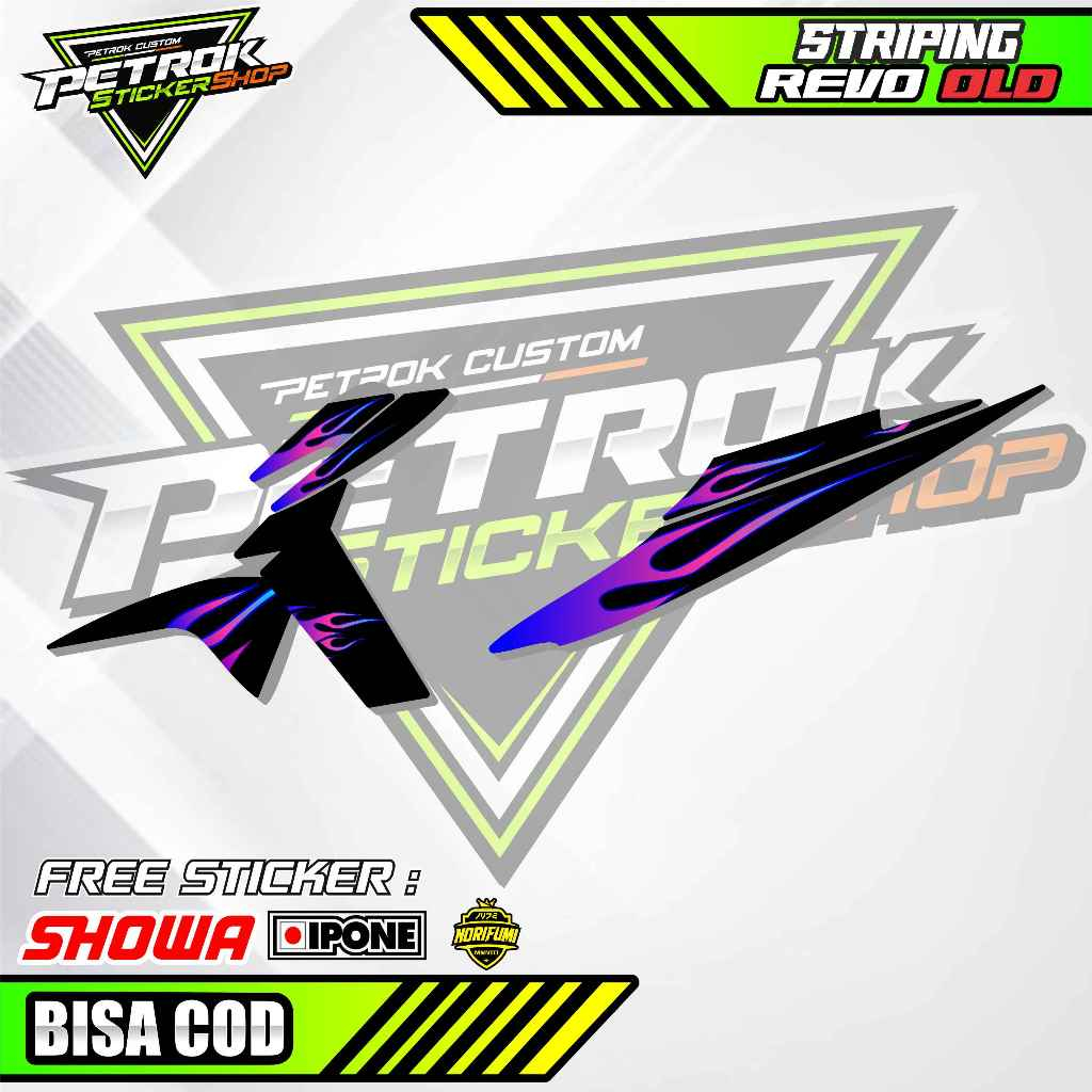 STRIPING VARIASI HONDA REVO OLD / STICKER LIST VARIASI MOTOR HONDA REVO OLD