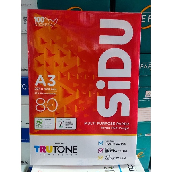 

Kertas HVS Sidu 80 Gsm Ukuran A3