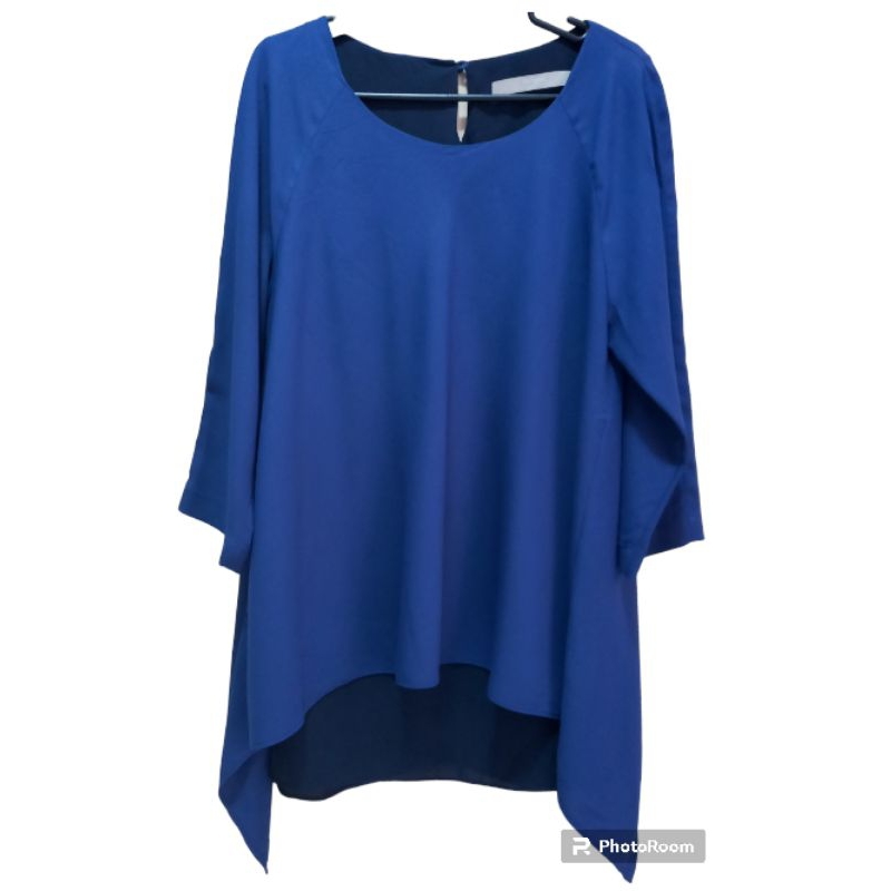 Blouse 2 Layer ANSICH Navy Pre❤