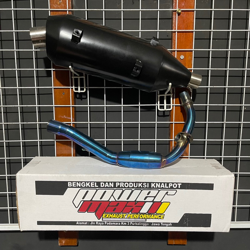 Knalpot Standar Racing Vespa Matic Full System PNP