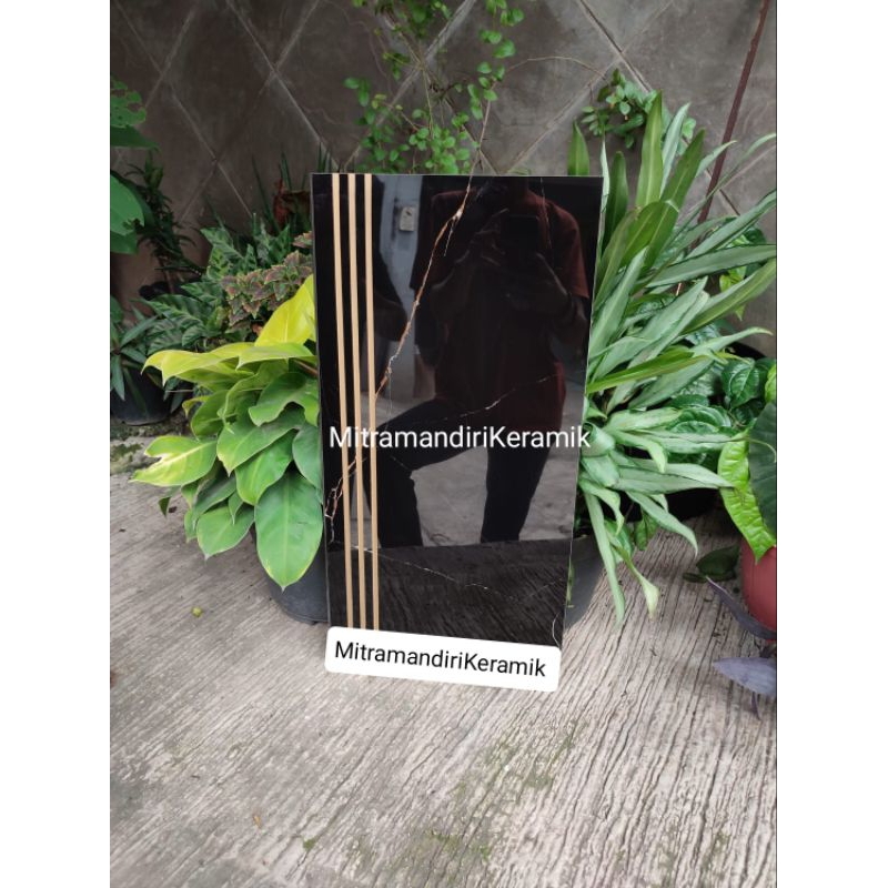 Granite Tangga 30x60 20x60 GOLD BLACK/GLOSSY