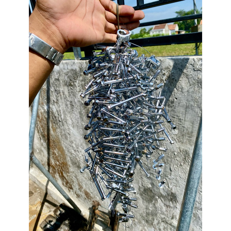 Baut bak kanan kiri krengkes tiger megapro original crom