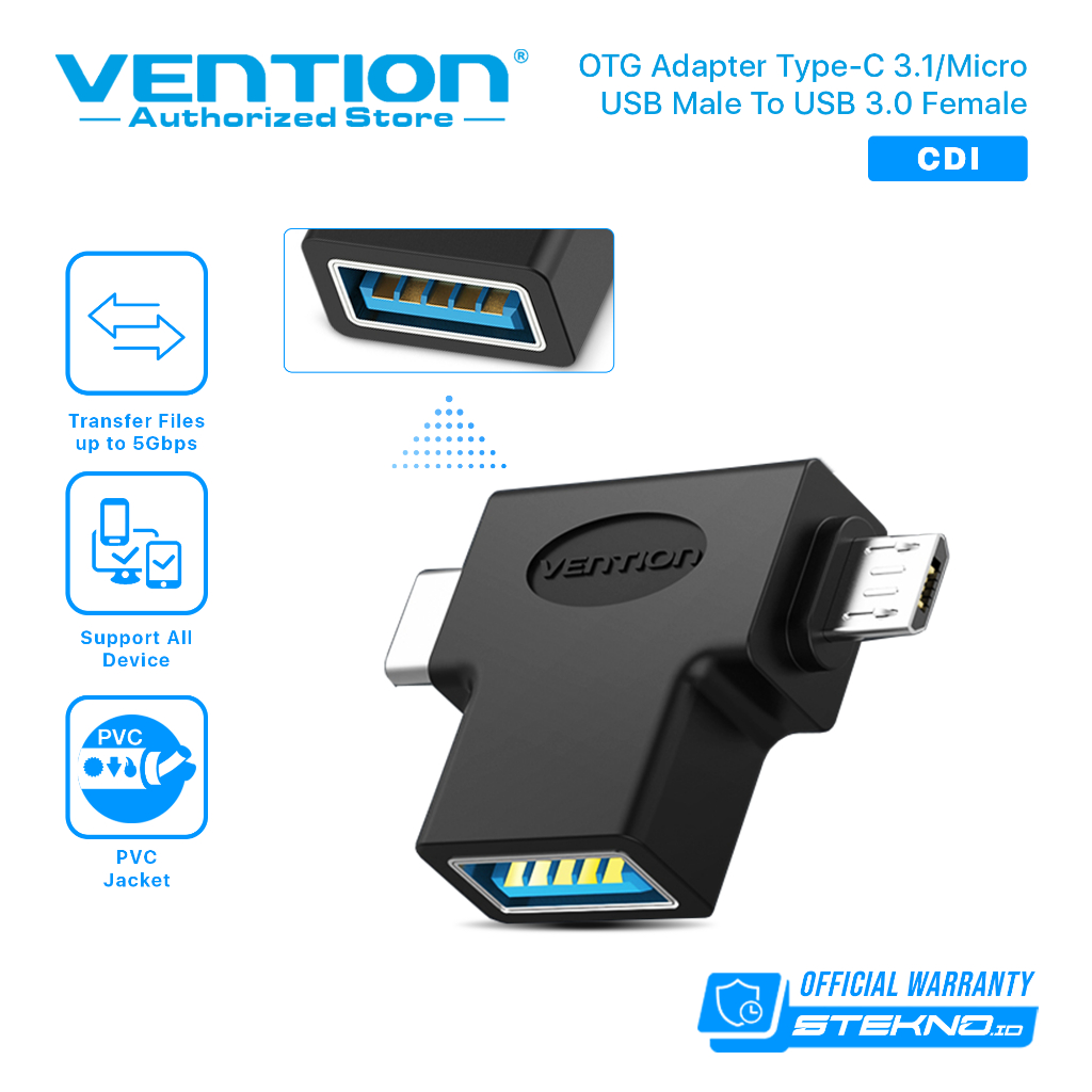 Vention USB 3.0 OTG Adapter 2in1 Type-C 3.1 Micro Usb High Speed