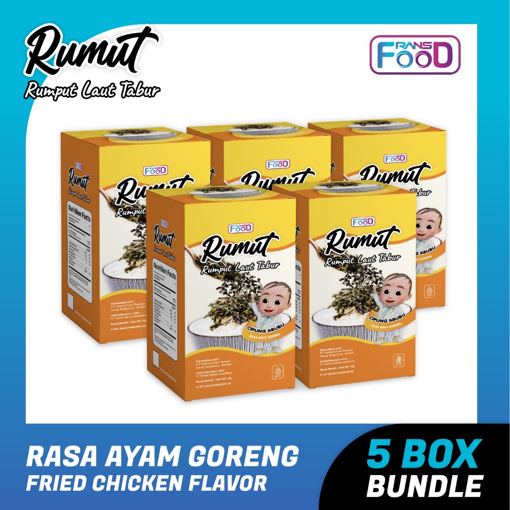 

Rumut Tabur Rasa Ayam Goreng 8gr - Bundling 5 Box