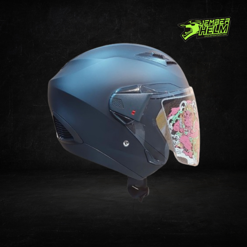 Helm ZEUS ZS-611 Solid Black Doff