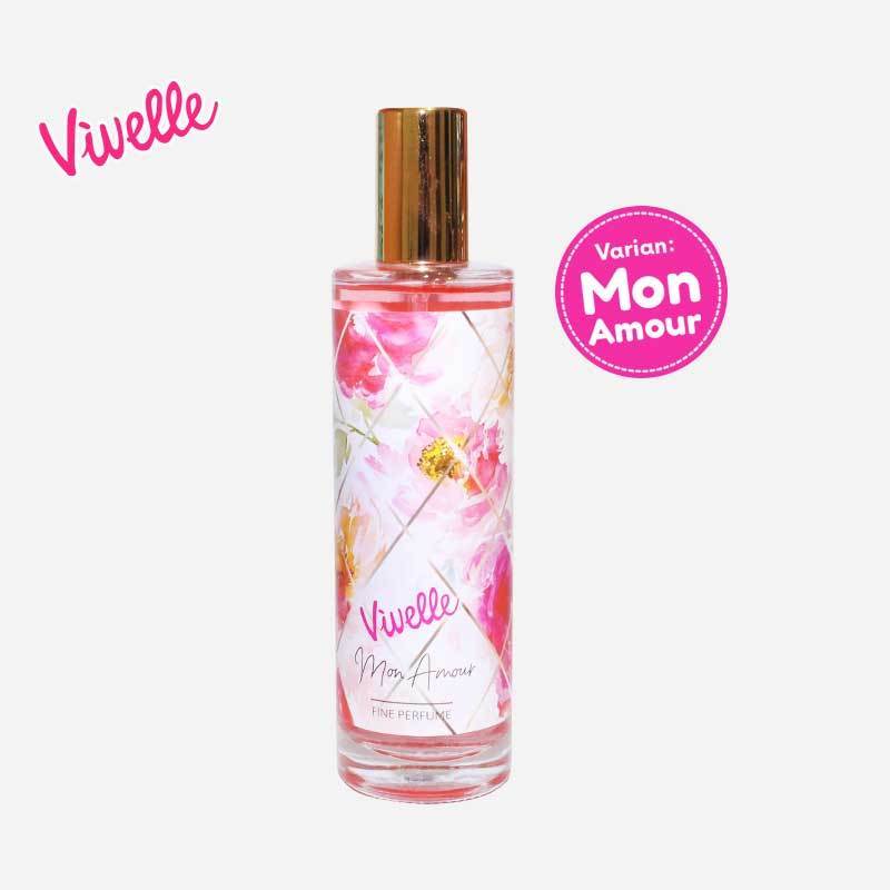 Vivelle Eau De Toilette Designer Perfume Glass 100 ml - Halal & BPOM Certified - Mon Amour