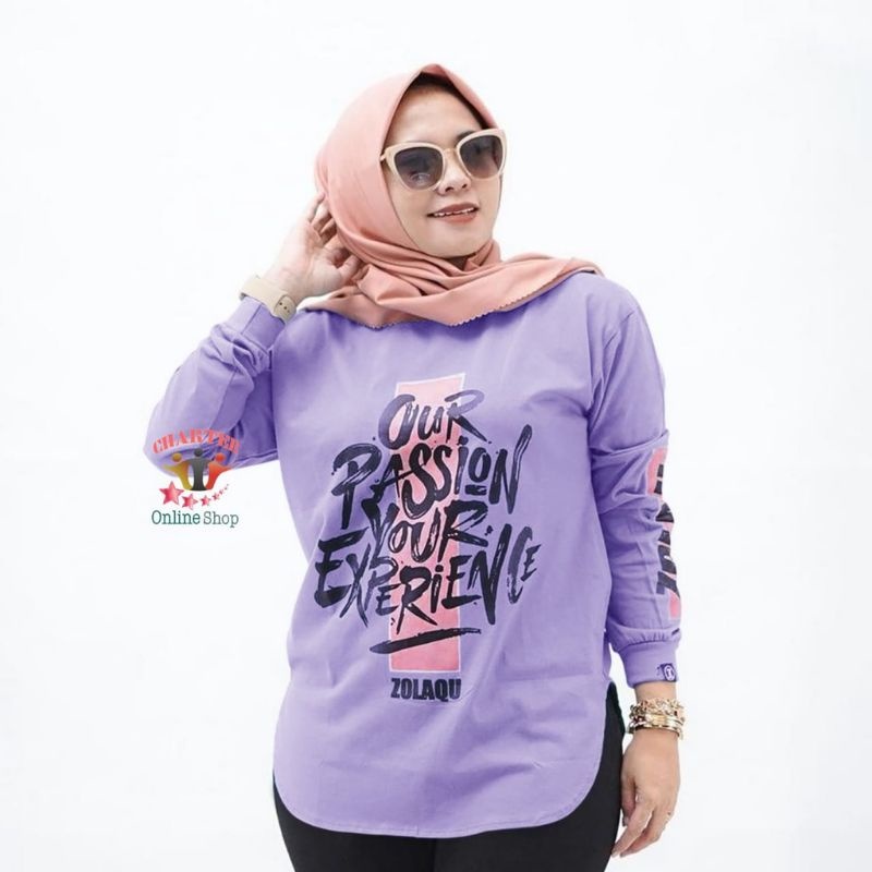 Kaos Zolaqu Chensei Semi Lengan Tangan Panjang  Kaos Zolaqu Oval  Kaos Zolaqu Semi Tunik  Atasan Kao