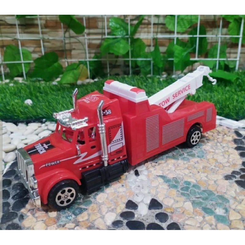 MAINAN MOBIL TRUK DEREK - MAINAN MOBIL DEREK ANAK EDUKATIF - KADO ANAK
