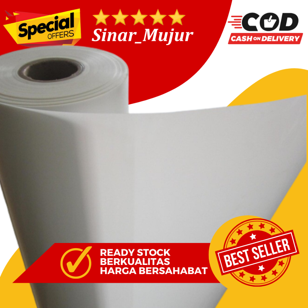 Mika Film Putih Susu 0,35 mm - Dapat 1m