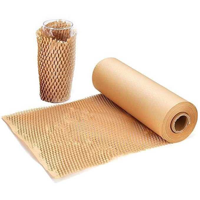 

honeycomb packaging wrap - kertas packaging - kertas packing - kertas coklat - alas hampers