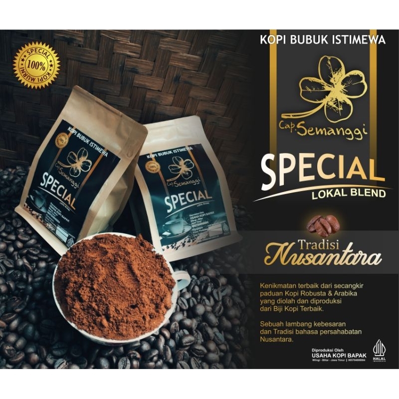 

Kopi Bubuk istimewa Blend Arabika + Robusta | Bubuk 150gr