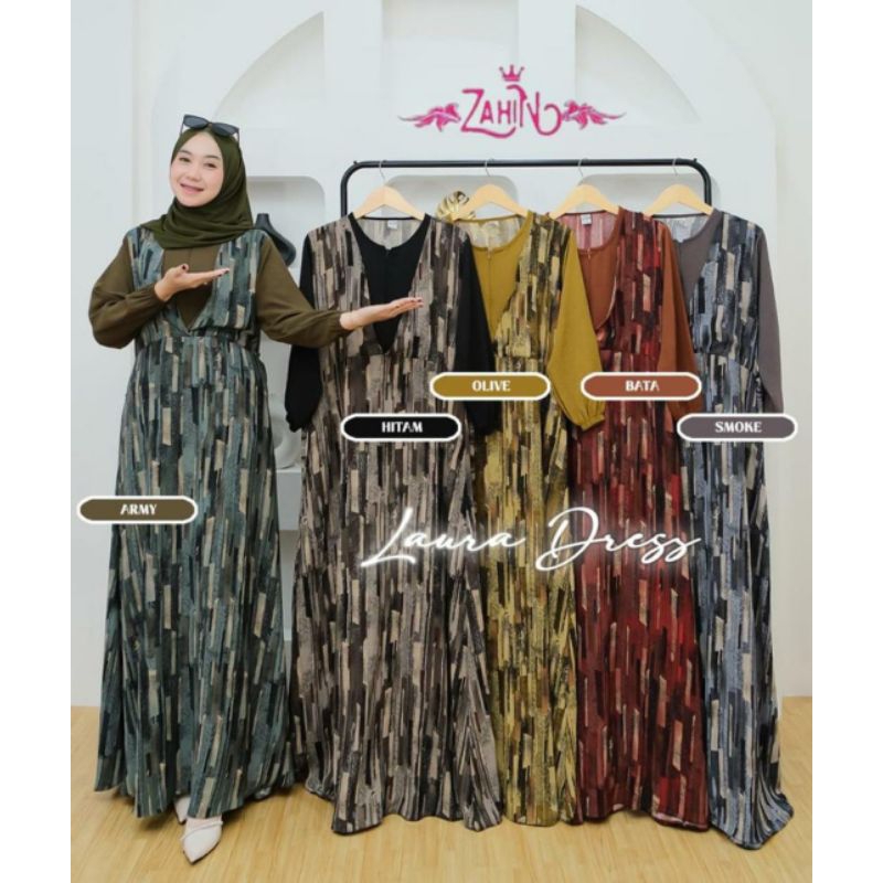gamis kekinian laura dress by zahin