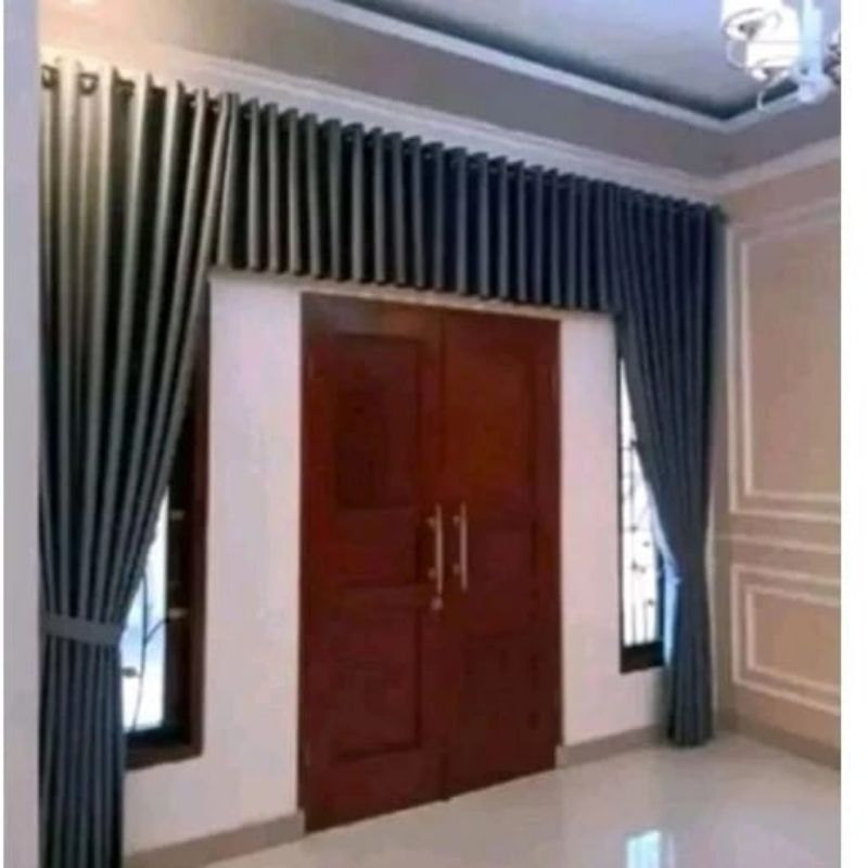 Gorden 1 Set Poni Jendela Minimalis