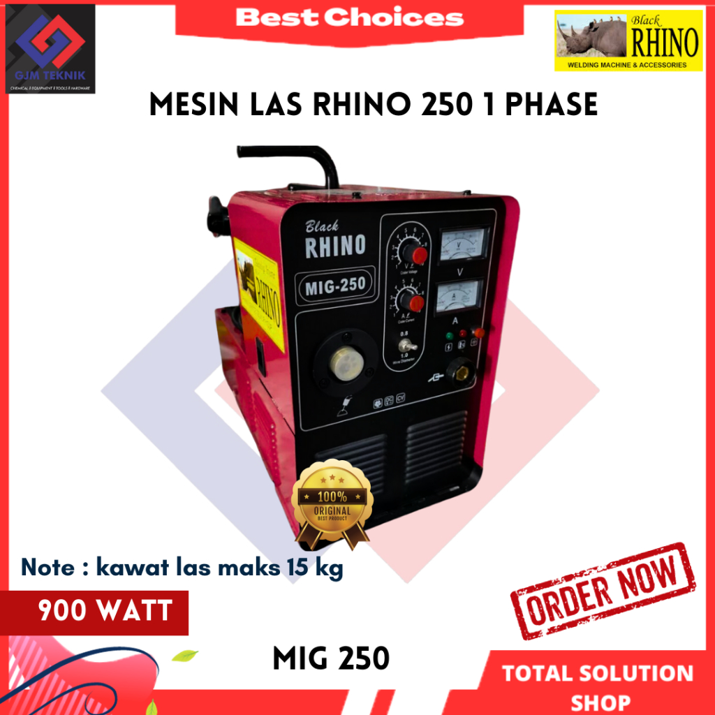 Mesin las Mig Rhino 250 1 phase - murah