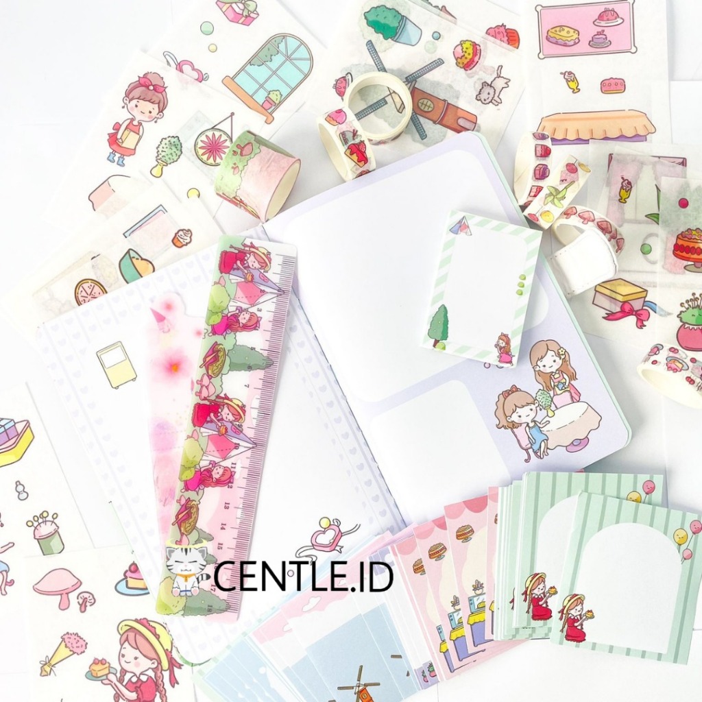 

CENTLE.ID JURNAL 7 IN 1 SWEETHEART CAKE SHOP ISI BANYAK LUCU IMUT MURAH BAGUS