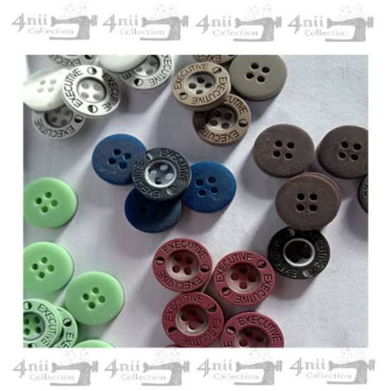 Kancing Lubang 4 untuk Kemeja /Pakaian/Baju