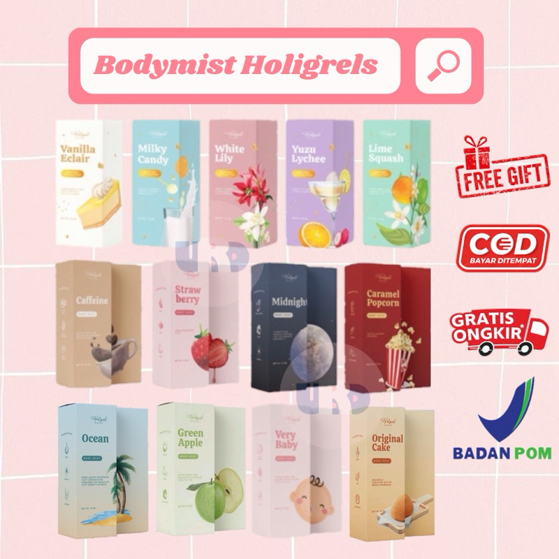 [READY ALL VARIAN] BODYMIST HOLIGRELSKINCARE 75ML SPRAY