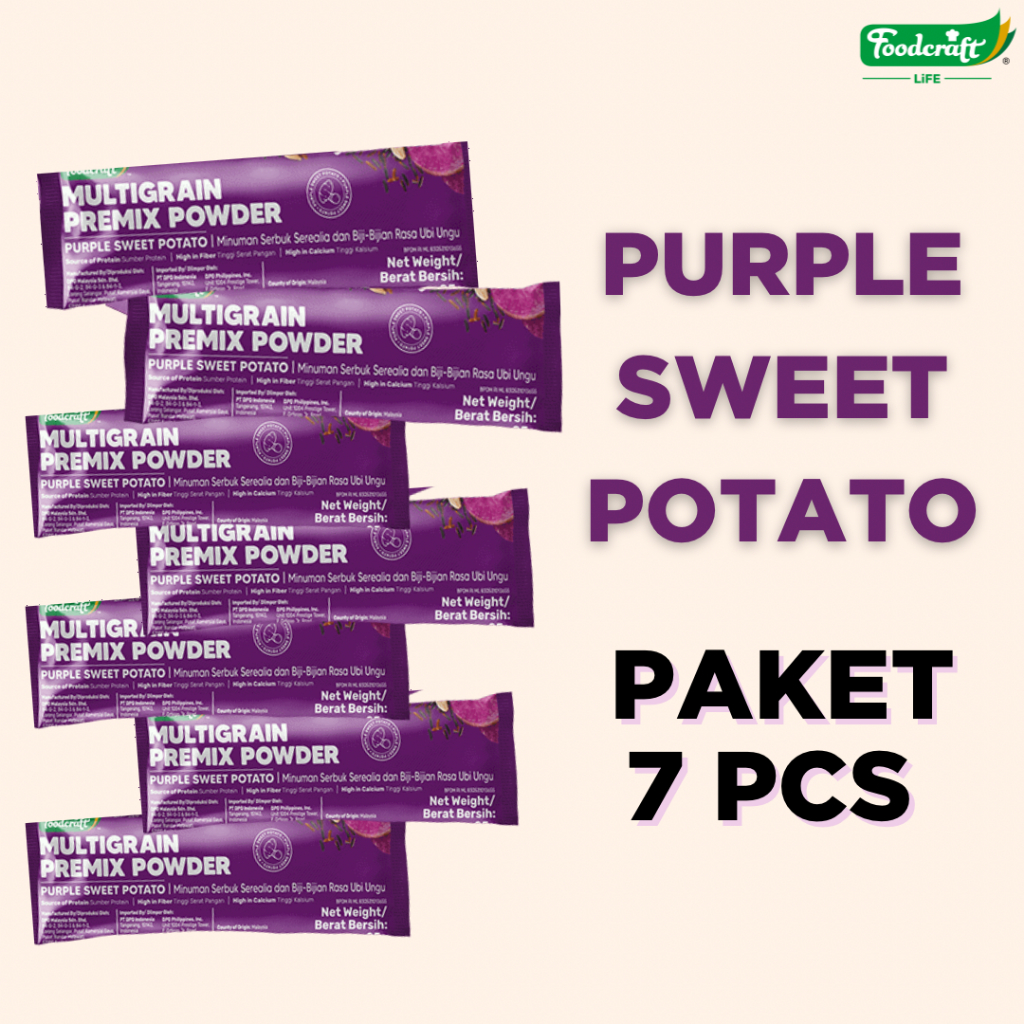 

Foodcraft Multigrain Meal Replacement SACHET rasa Purple Sweet Potato
