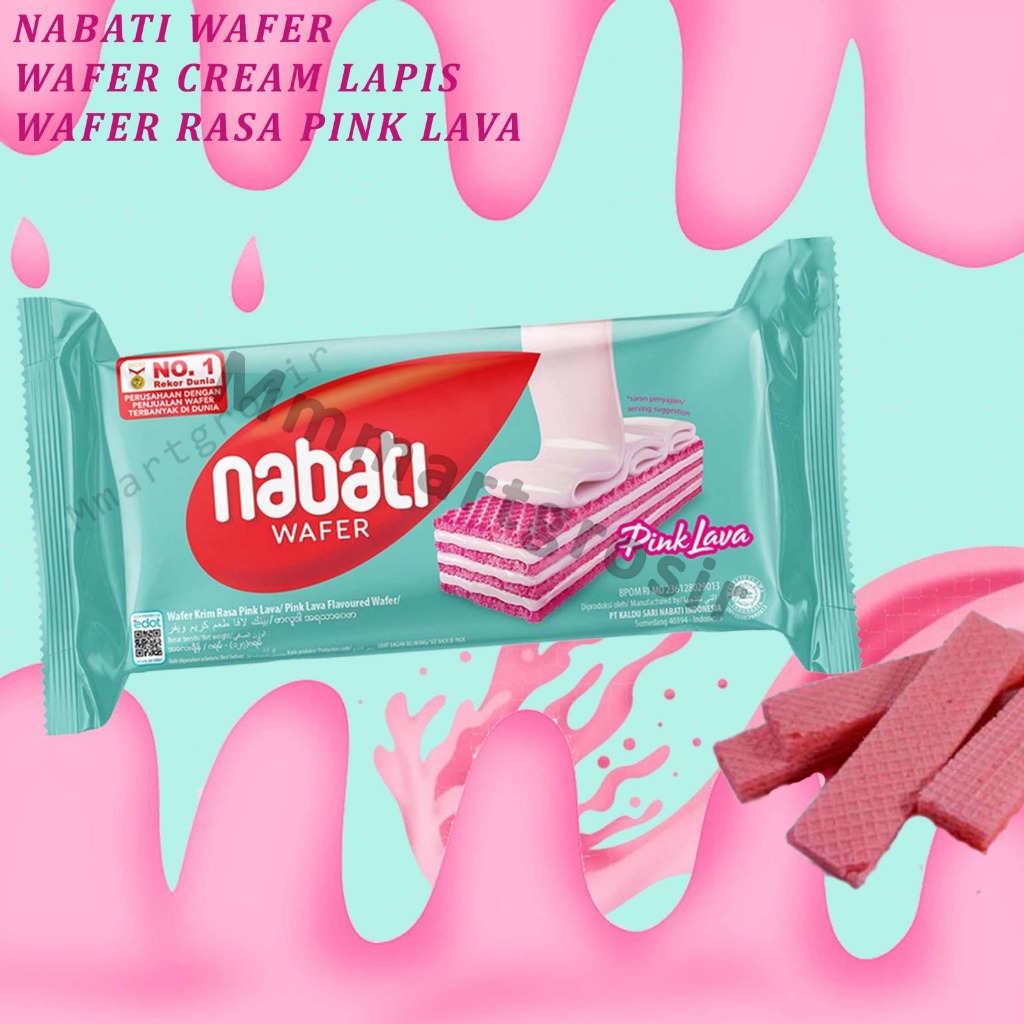 

Nabati Wafer / Biskuit Wafer Cream / Rasa Pink Lava / 15gr