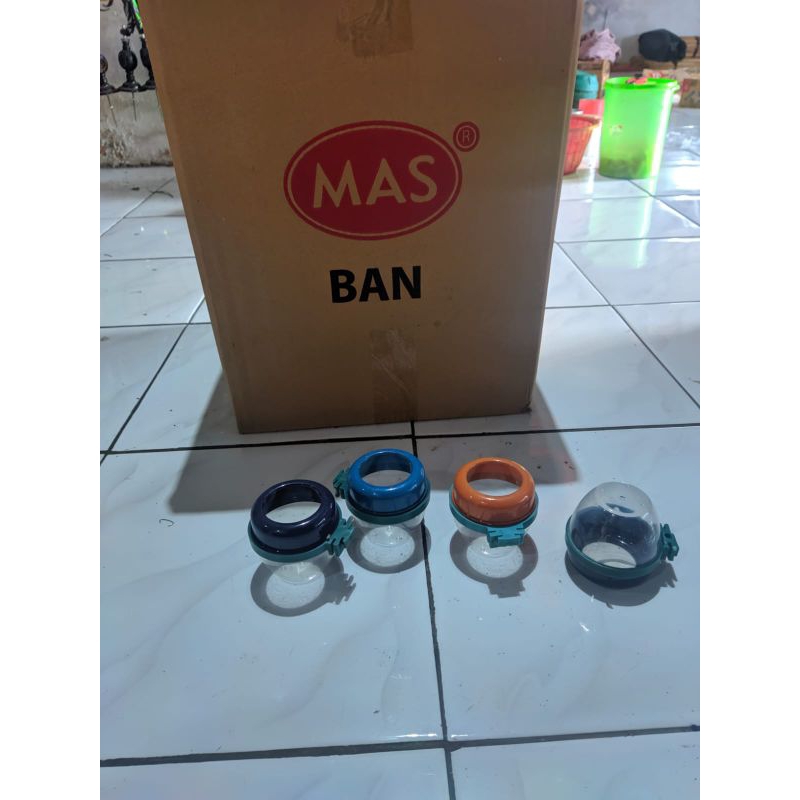 Cepuk Bulat Ban Kutut Perkutut Tempat Pakan Minum Burung 1Dus Isi 140pcs Anti Tumpah