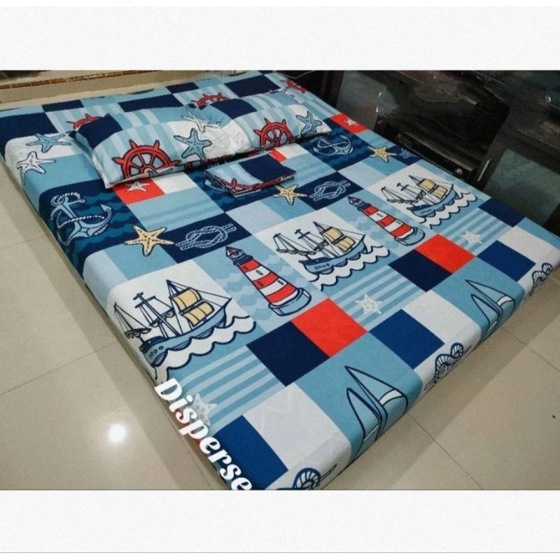 SPREI MOTIF JANGKAR ANCHOR,SPREI JANGKAR KAPAL PELAUT