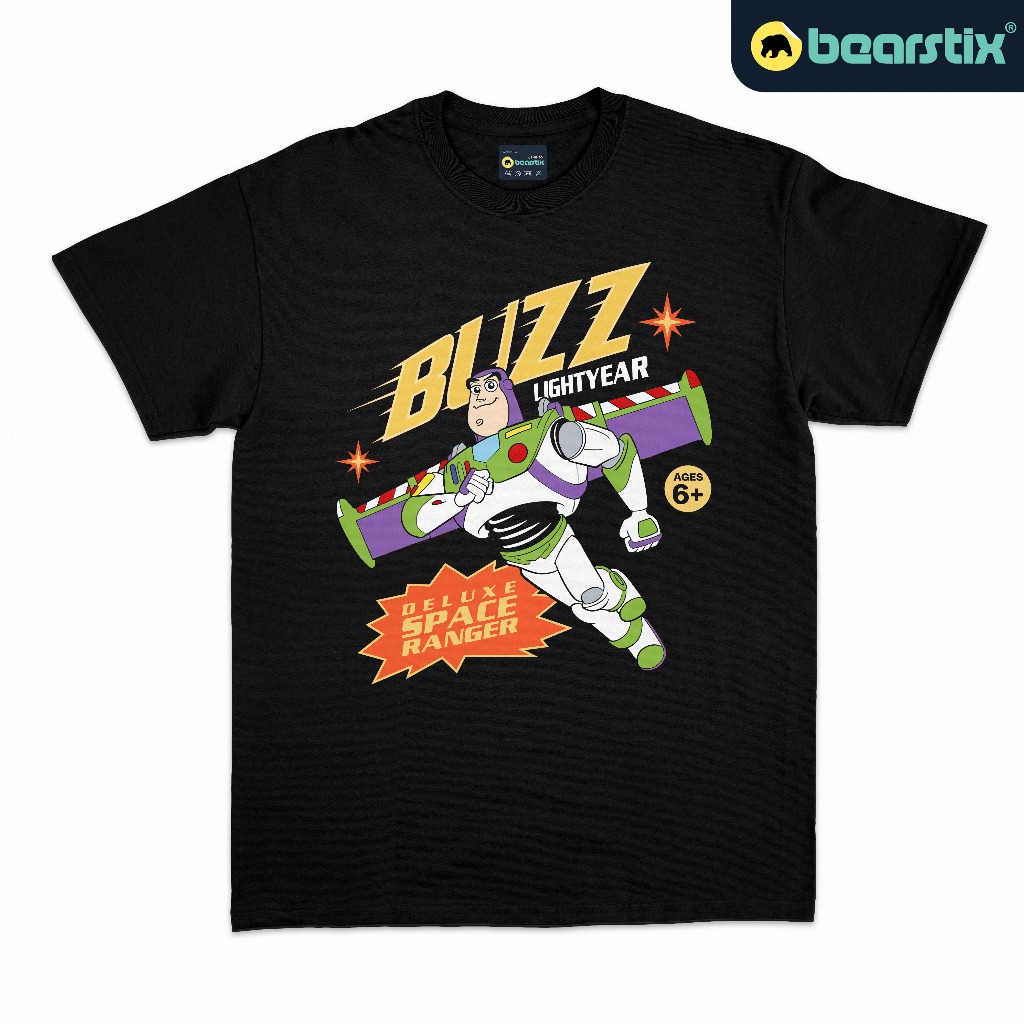 SHINO - Tshirt Buzz Lightyear - Kaos Toy Story - Baju Distro Unisex - Tshirt Streetwear