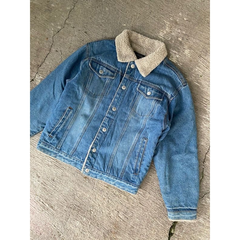 Trucker Jeans Sherpa Faded Glory