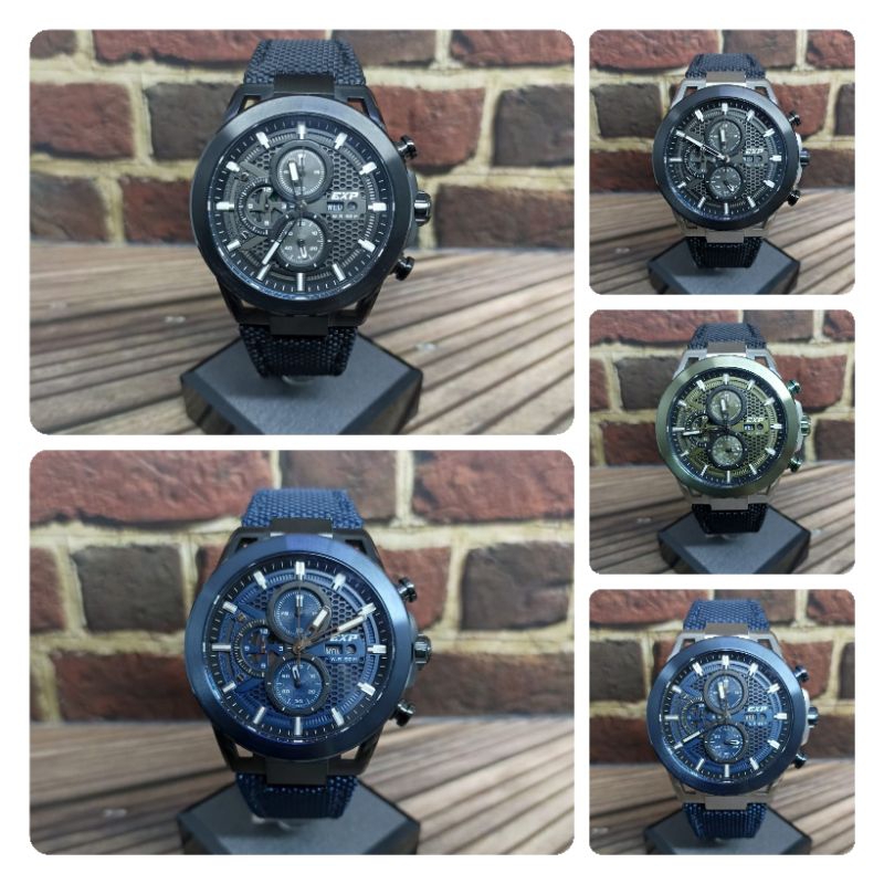 Jam tangan pria EXPEDITION 6852, Sport chronograph, tali kain/kanvas, ORIGINAL, bergaransi resmi int