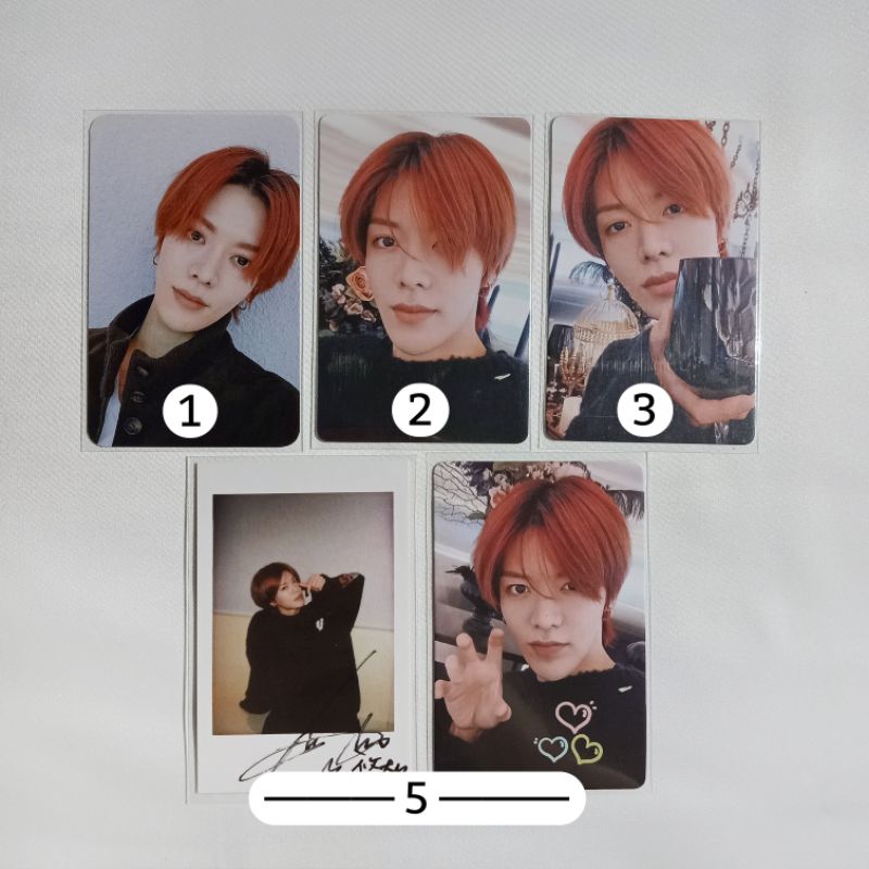Photocard NCT 127 Yuta Fansign Owhat Sticker, Yizhiyu Sticker 1st round, 2nd round, 4th round (pola 