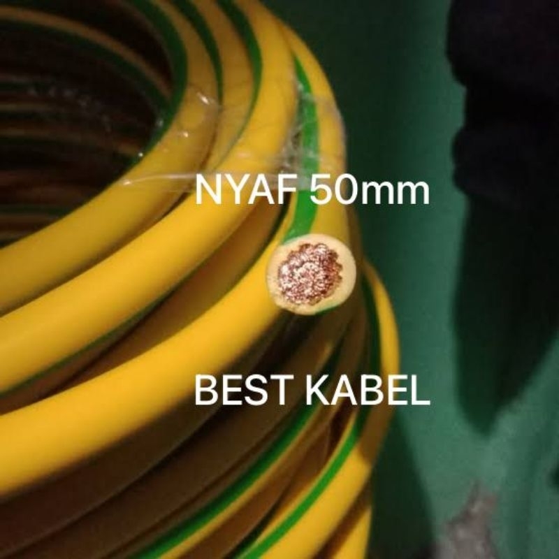 NYAF 1x50mm 1x50 kabel serabut grounding kontrol MERK METAL KMI