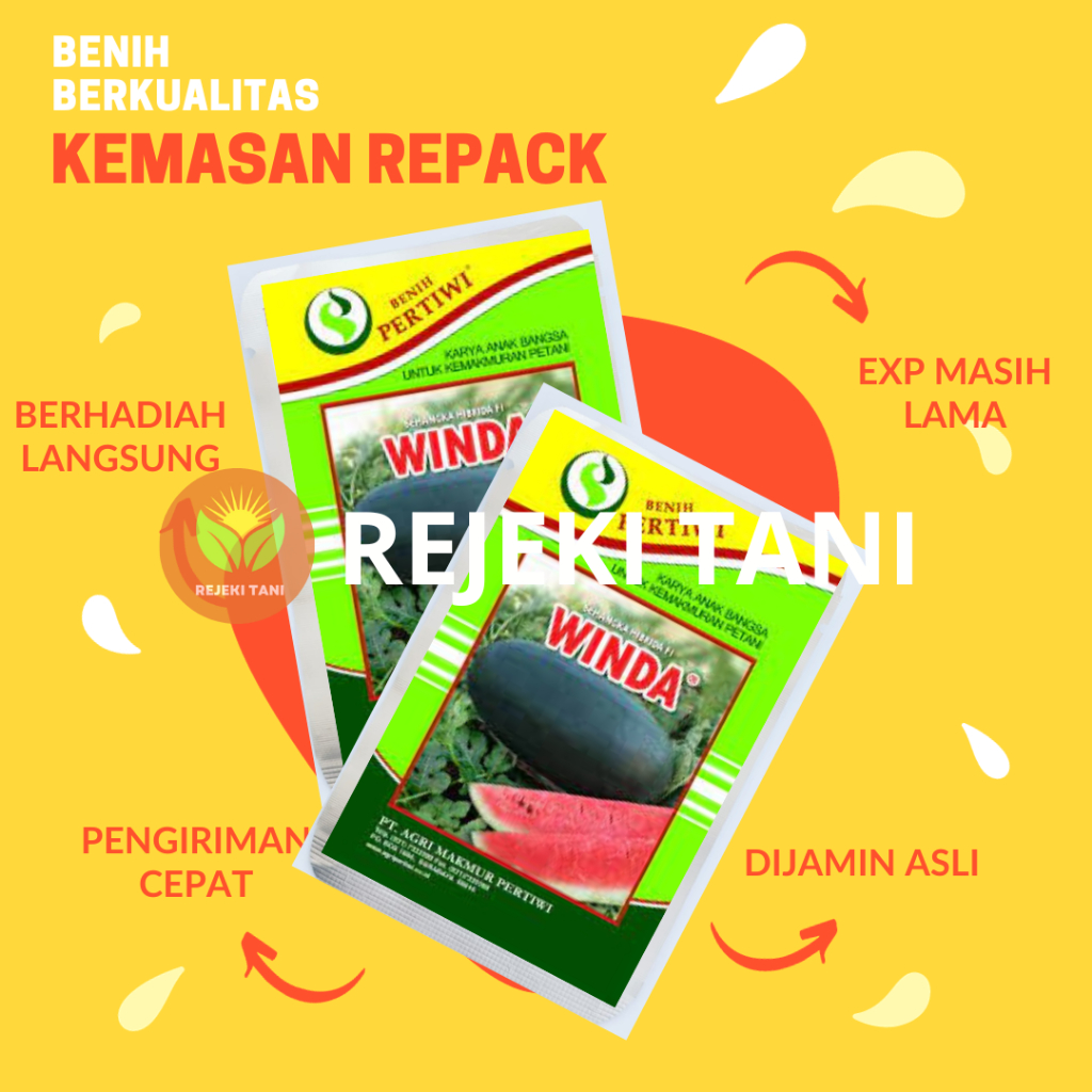 BIJI SEMANGKA WINDA PERTIWI BENIH SEMANGKA INUL MERAH KEMASAN REPACK